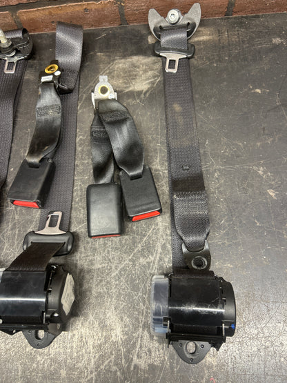 15-23 Challenger OEM LR Left RR Right Center Middle Rear Seat Belt Set Of Three