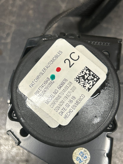 15-23 Challenger OEM LR Left RR Right Center Middle Rear Seat Belt Set Of Three