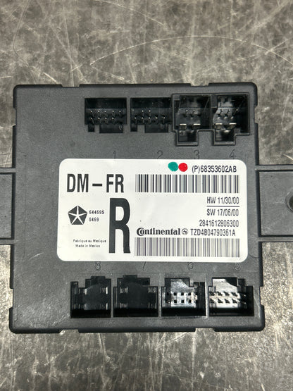 18-19 Dodge Challenger Right Door Control Module Control Unit Mopar 68353602AB