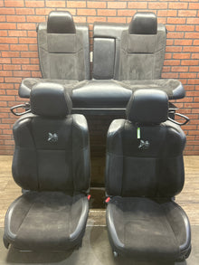 18-23 Dodge Challenger Scat Pack Black Suede/Alcantara Front Rear Seats Set OEM