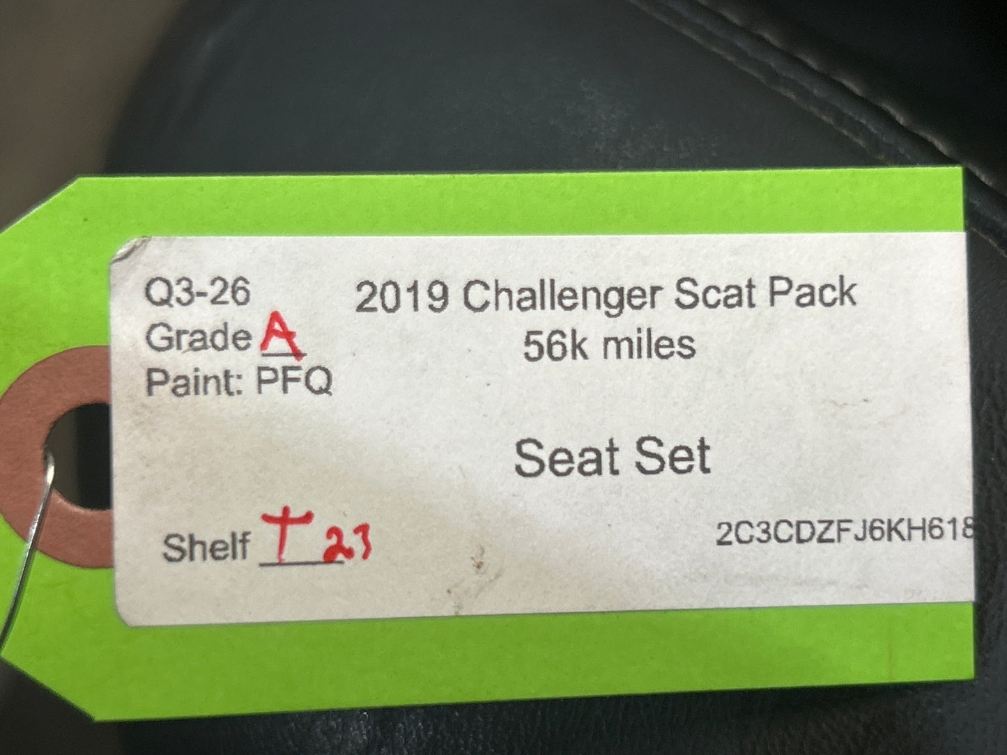 18-23 Dodge Challenger Scat Pack Black Suede/Alcantara Seats Front & Rear OEM