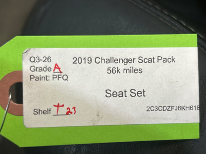 18-23 Dodge Challenger Scat Pack Black Suede/Alcantara Seats Front & Rear OEM