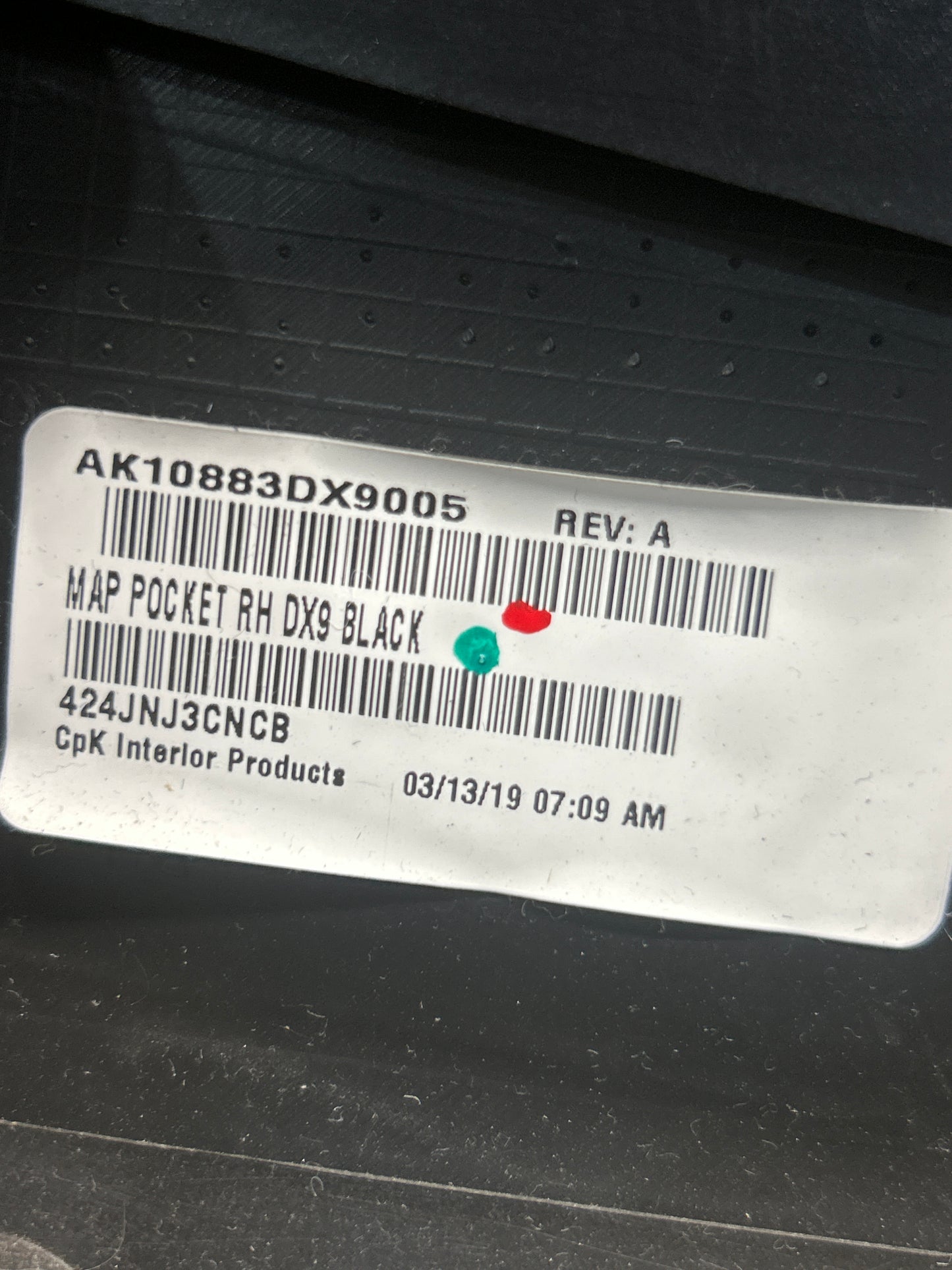 15 - 23 DODGE CHALLENGER SRT FRONT RIGHT INTERIOR DOOR PANEL AK11024DX9009 OEM