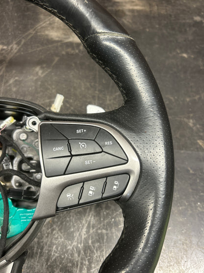 2015-2023 DODGE CHALLENGER STEERING WHEEL W/AUDIO & CRUISE CONTROL SWITCHES OEM
