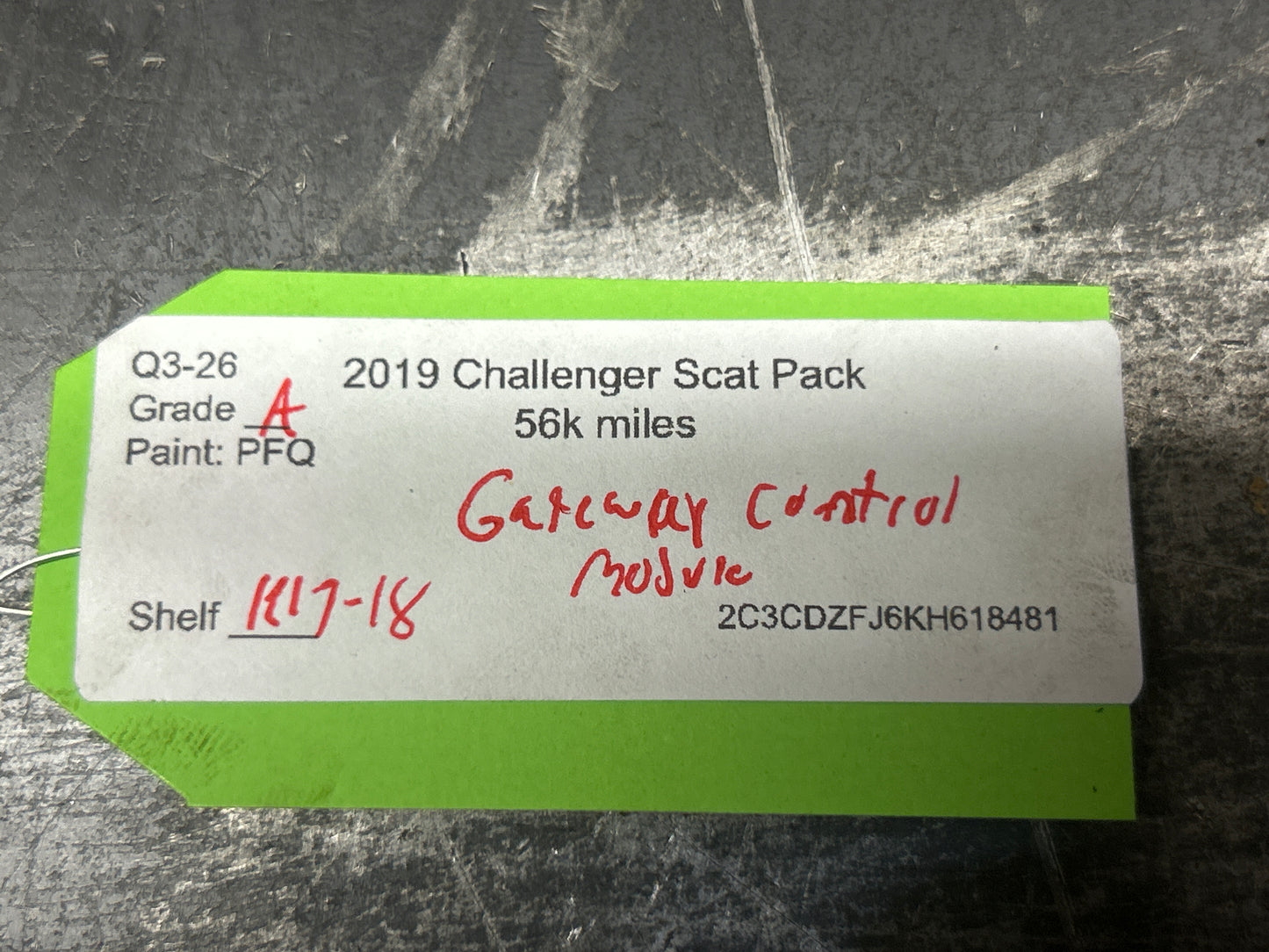 2018-2023 CHALLENGER PARK ASSIST GATEWAY COMPUTER CONTROL MODULE OEM 068403887AB