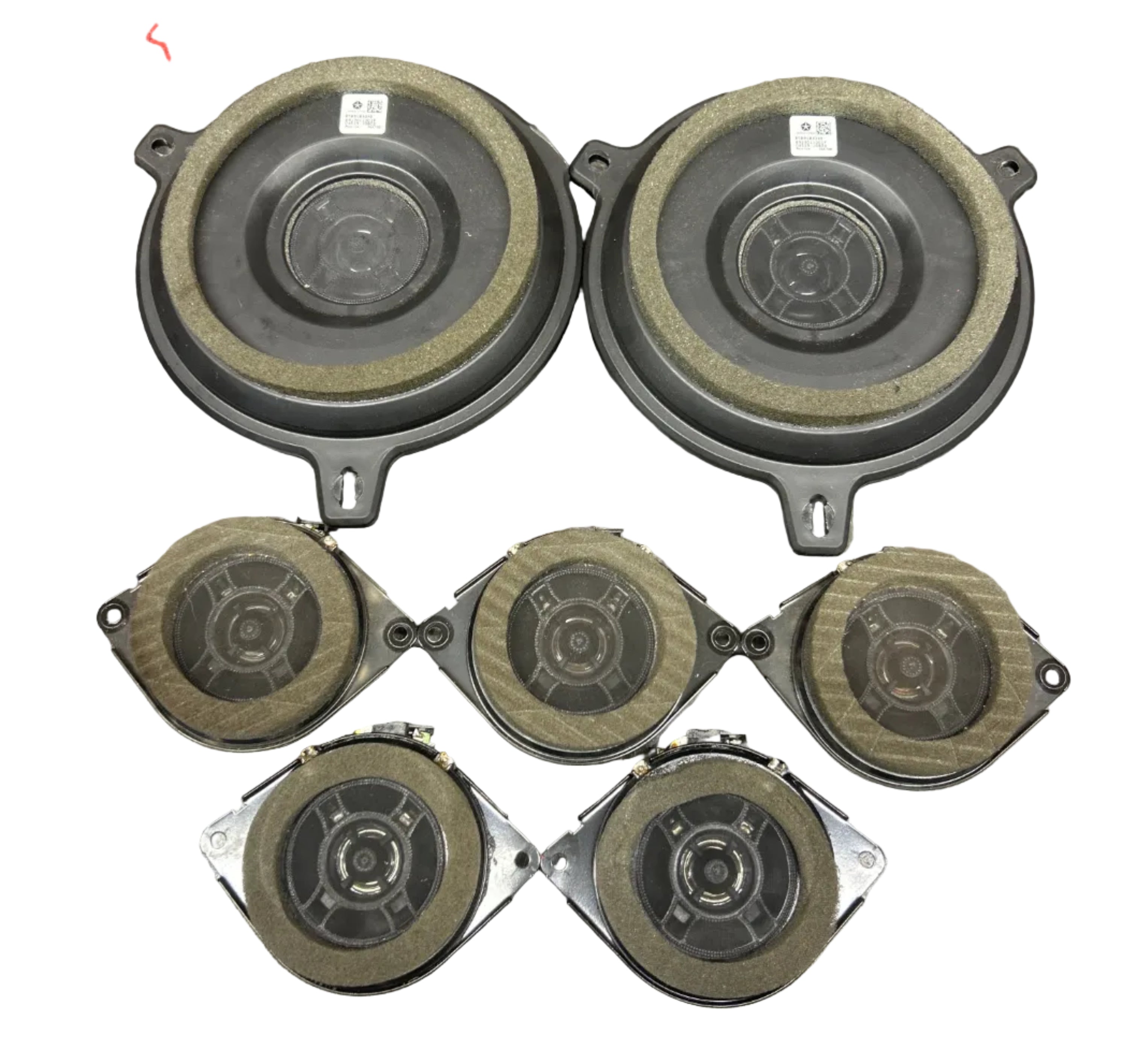 2012-2023 Mopar Dodge Challenger Harman Kardon Speaker Set of 7 05091042AC OEM