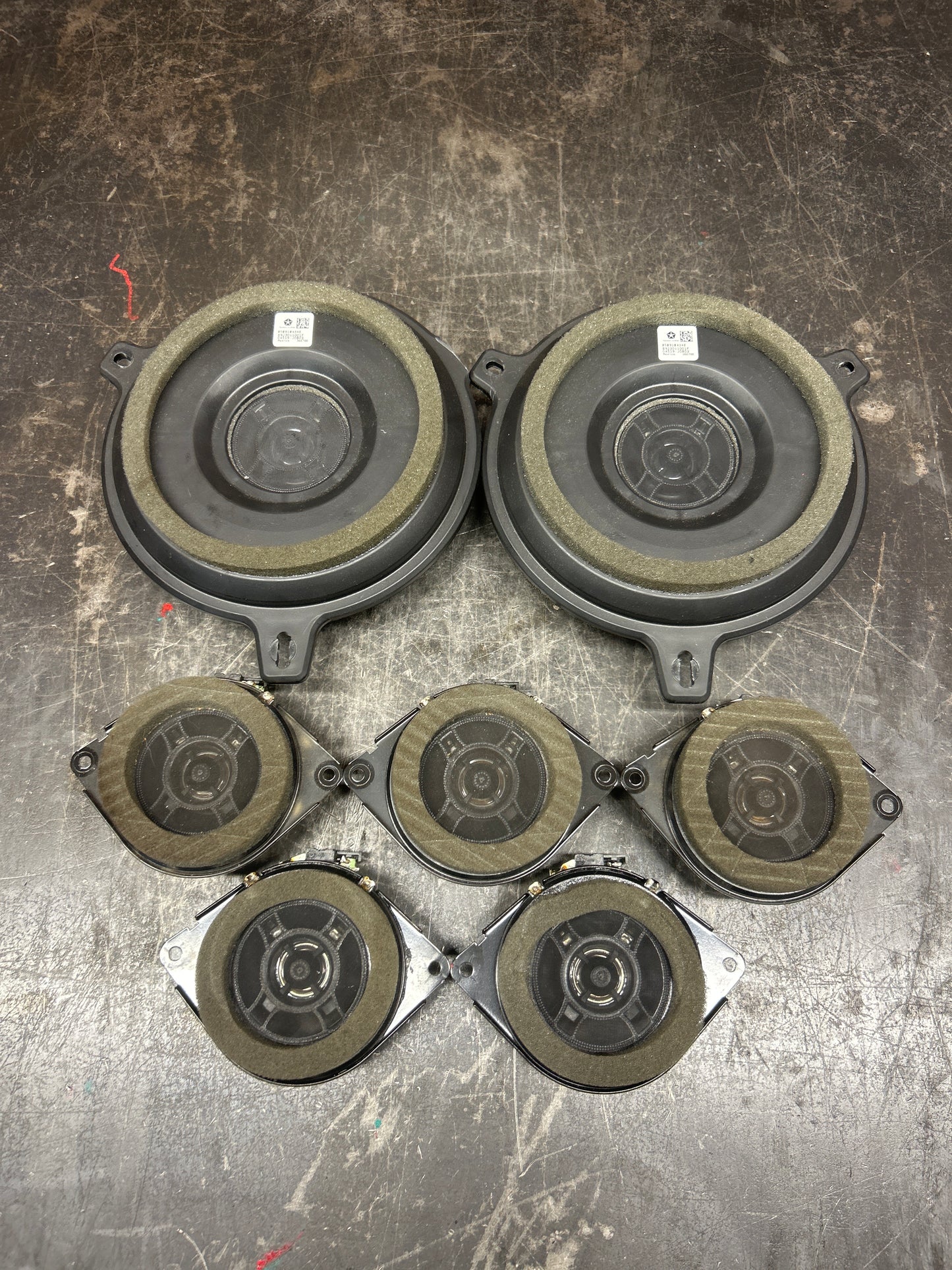 2012-2023 Mopar Dodge Challenger Harman Kardon Speaker Set of 7 05091042AC OEM