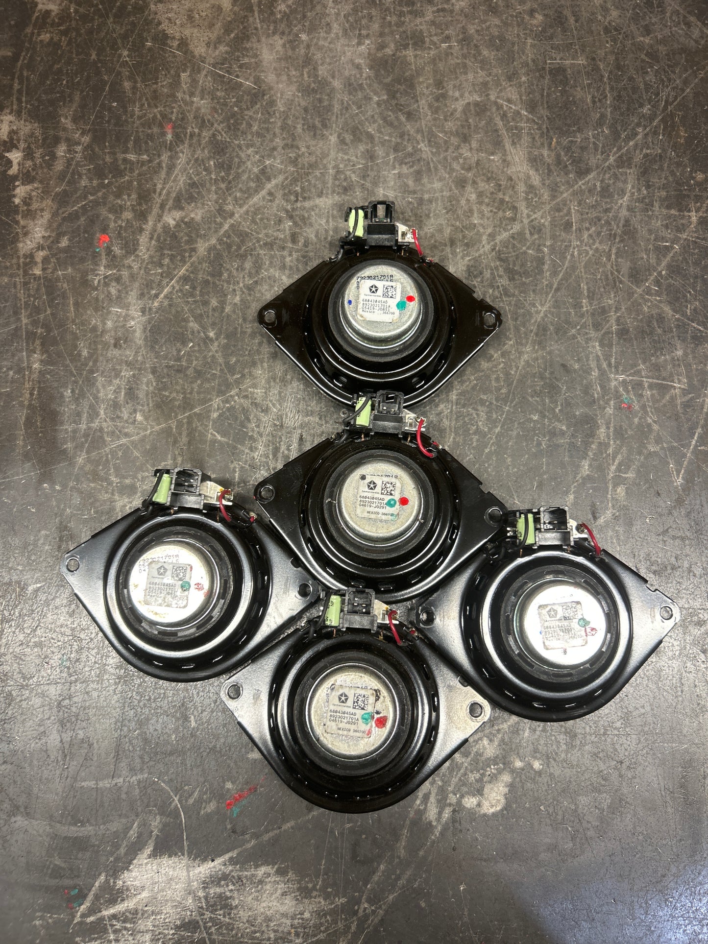 2012-2023 Mopar Dodge Challenger Harman Kardon Speaker Set of 7 05091042AC OEM