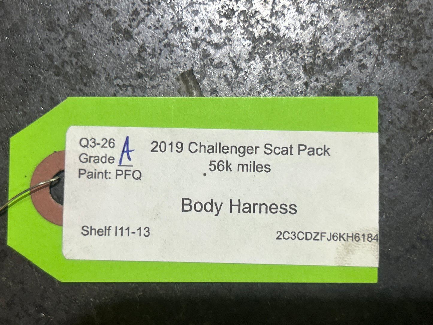 2019 Dodge Challenger Scat Pack 6.4L Body Wiring Harness 68487524AB OEM 56K