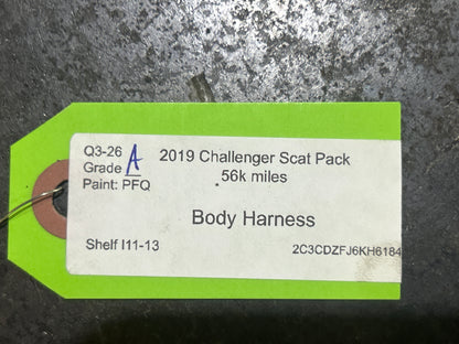 2019 Dodge Challenger Scat Pack 6.4L Body Wiring Harness 68487524AB OEM 56K