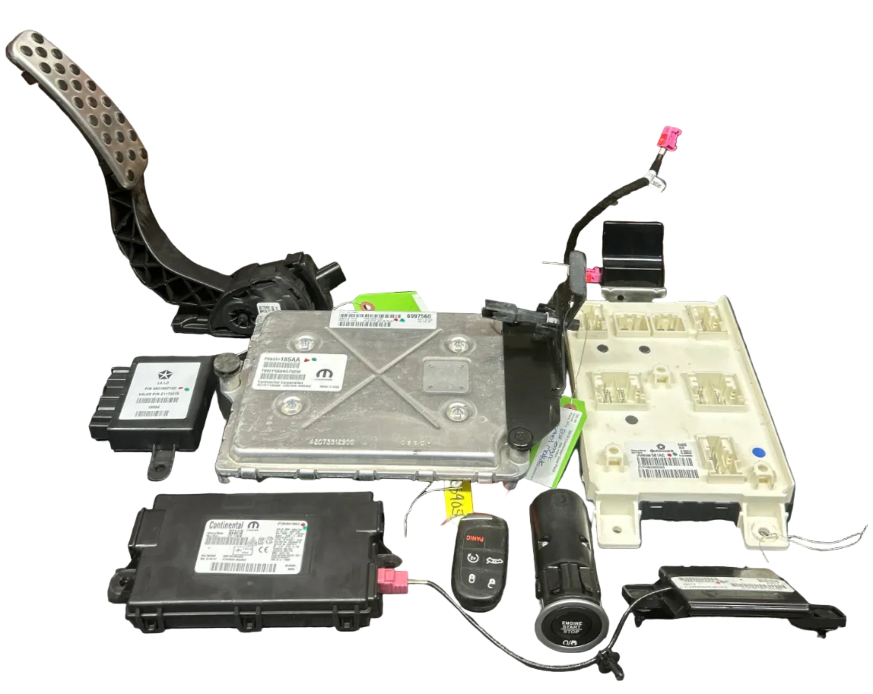 2019 Dodge Challenger Scat Pack BCM ECU PCM Pedal Ignition Hub Receiver Package