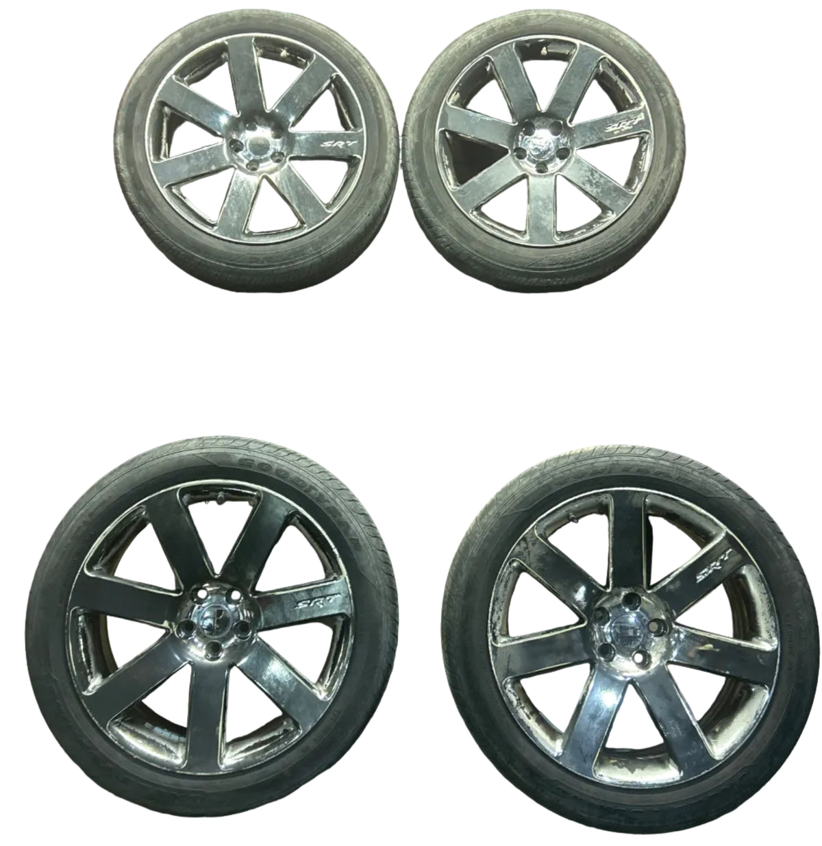 2012-2014 Chrysler 300 SRT8 7 Spoke OEM Chrome 20x9 5x115 Wheels Rims Set of 4