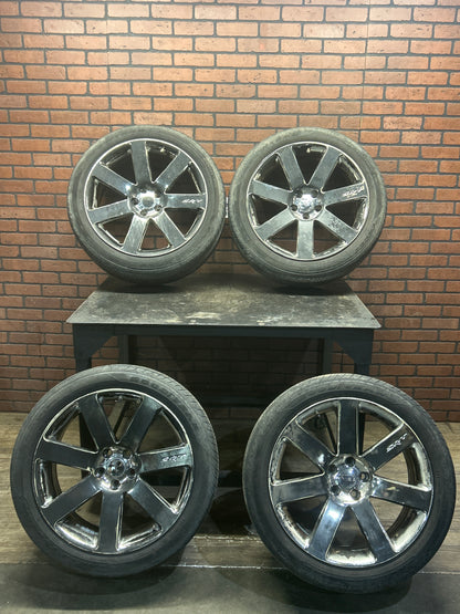 2012-2014 Chrysler 300 SRT8 7 Spoke OEM Chrome 20x9 5x115 Wheels Rims Set of 4