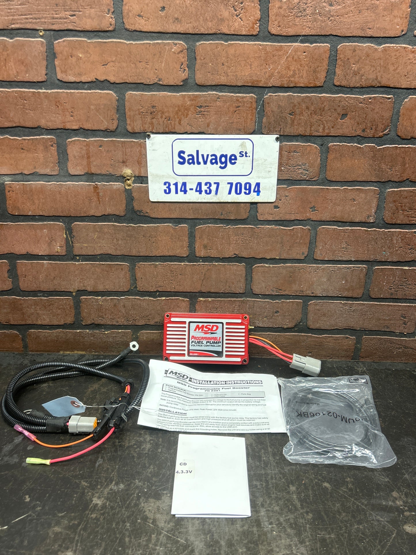 Vortech / MSD 2351 Programmable Fuel Pump Voltage Booster Red High Performance