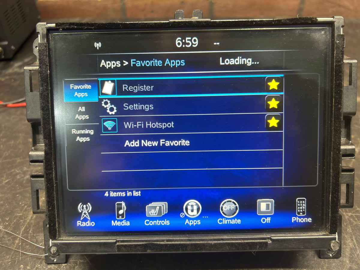 15-17 Chrysler 200 Touch Screen Radio 8.4" Display UConnect VP3 NA 68190256AB