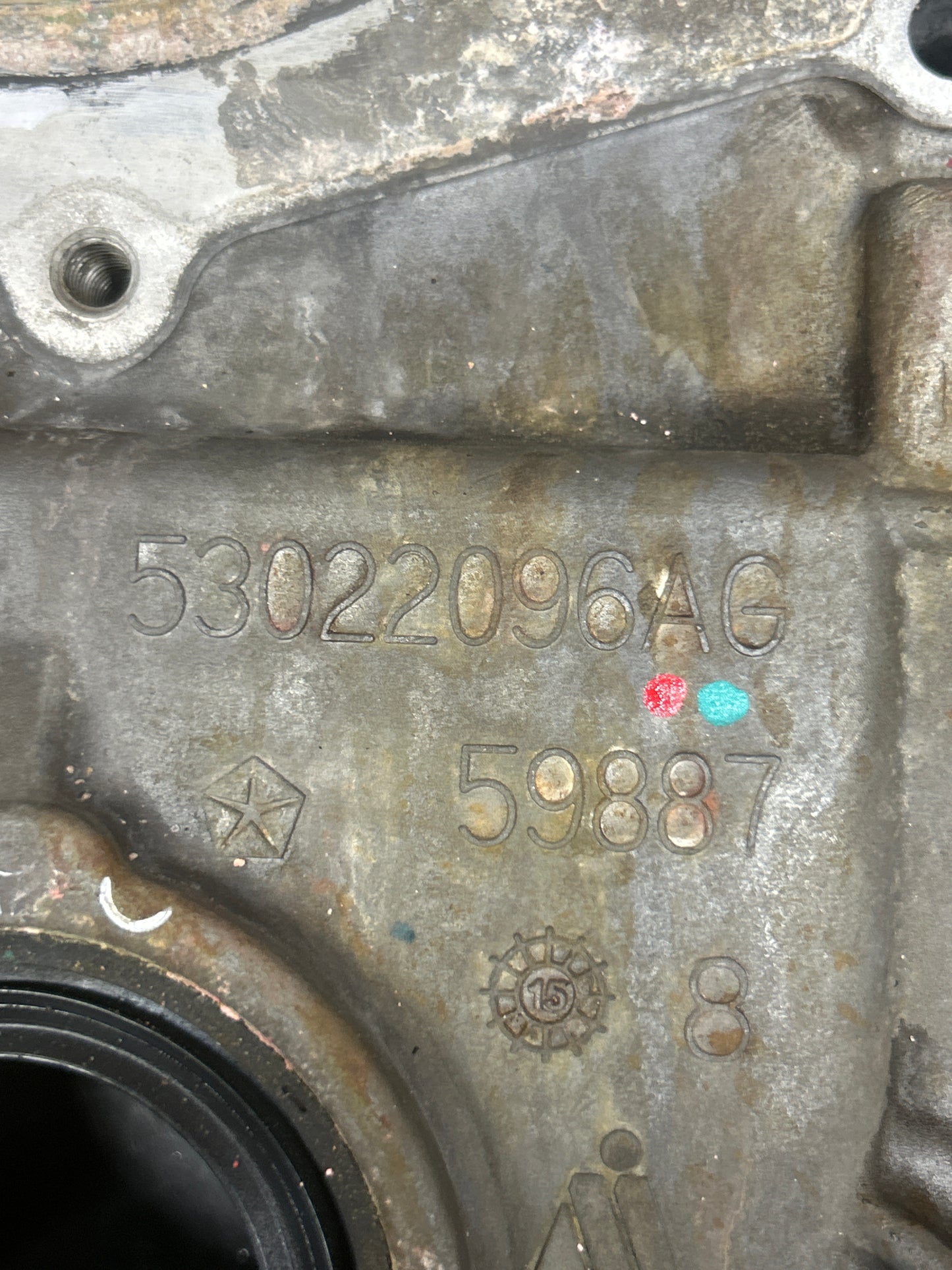 11-23 Mopar 5.7L 6.4L Hemi Chrysler Dodge Jeep Timing Chain Cover 53022096AG