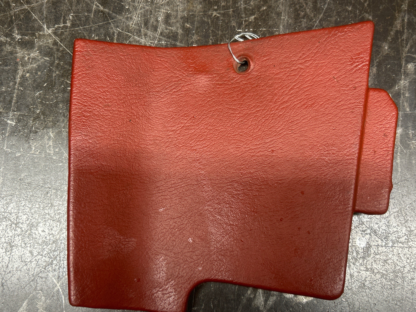 1969-1976 Corvette Shift Console Side Trim Panel RH Firethorn Red 9750549 OEM