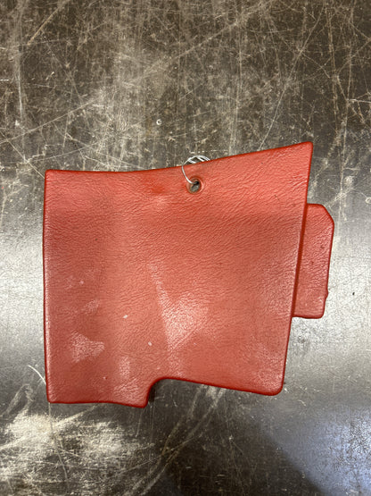 1969-1976 Corvette Shift Console Side Trim Panel RH Firethorn Red 9750549 OEM