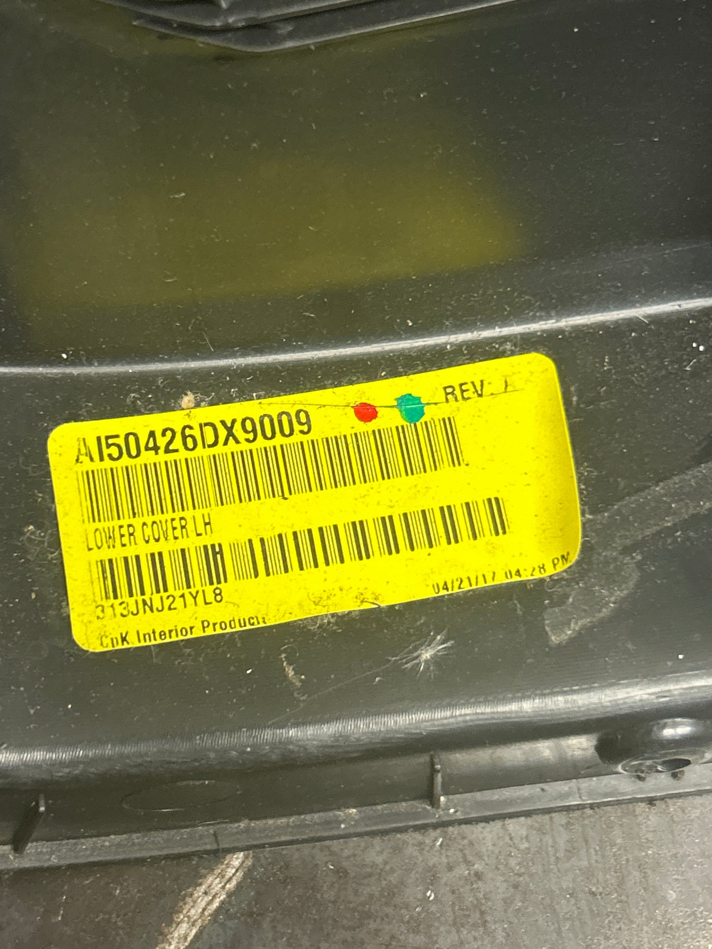 15-23 DODGE CHALLENGER HELLCAT F/ LEFT INTERIOR DOOR PANEL AI50426DX9009 OEM