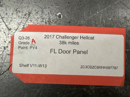 15-23 DODGE CHALLENGER HELLCAT F/ LEFT INTERIOR DOOR PANEL AI50426DX9009 OEM