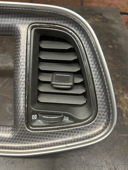 15-23 Challenger SRT Hellcat OEM Dash Speedometer & radio Trim Bezel W/Vents