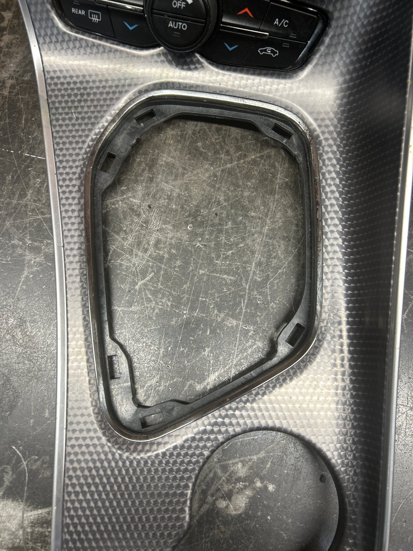 2015-2023 Dodge Challenger Hellcat OEM Automatic Shifter Trim Bezel 5LF10XSCAD