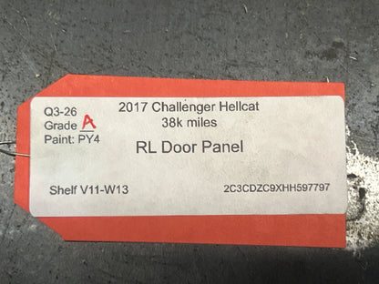 2015-2023 Dodge Challenger Hellcat Rear Left Quarter Trim Interior Panel OEM
