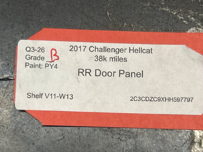 2015-2023 Dodge Challenger Hellcat Rear Right Quarter Trim Interior Panel OEM