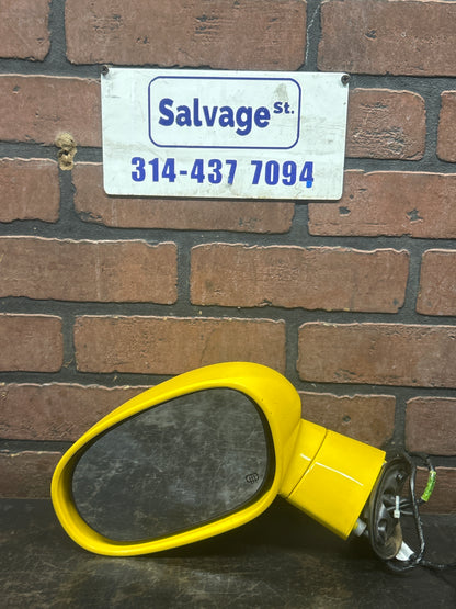 2015-2019 DODGE CHALLENGER HELLCAT YELLOW FRONT LEFT SIDE VIEW DOOR MIRROR OEM