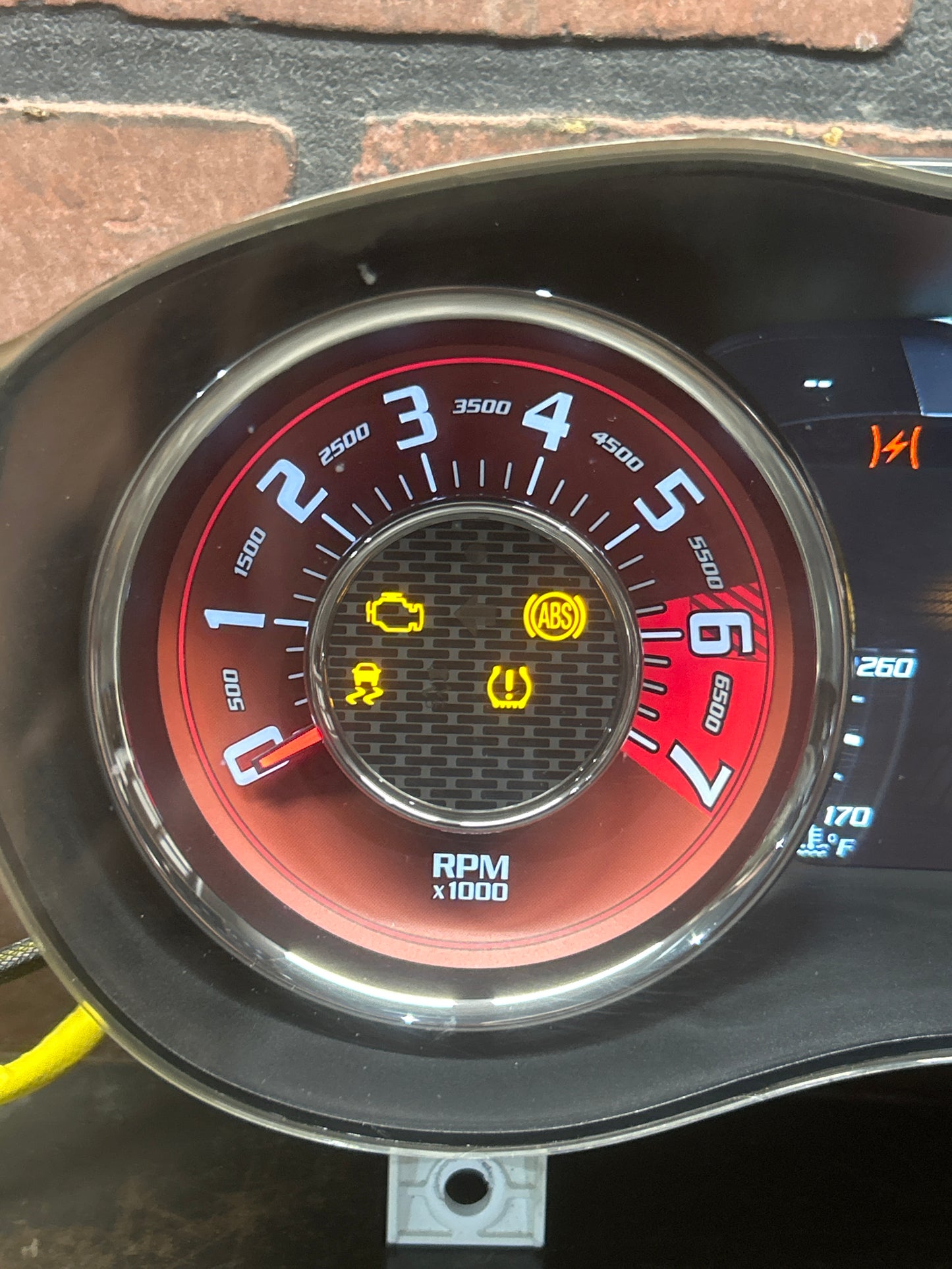 2015-2023 DODGE CHALLENGER HELLCAT SRT INSTRUMENT CLUSTER W/RED INSERTS 200MPH