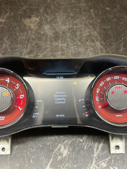 2015-2023 DODGE CHALLENGER HELLCAT SRT INSTRUMENT CLUSTER W/RED INSERTS 200MPH