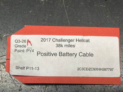 2011-2023 DODGE CHALLENGER HELLCAT ENGINE POSITIVE BATTERY CABLE OEM 68207017AD
