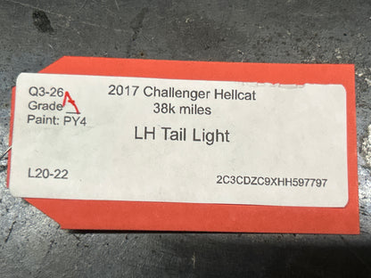 2015-2023 Dodge Challenger Hellcat Rear Left Driver Side Outer LED Tail Light