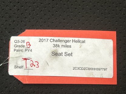 2015-2023 DODGE CHALLENGER HELLCAT SEAT SET ELECTRIC BUCKET SEATS W/TRACK OEM