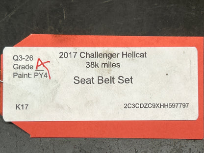2015-2019 DODGE CHALLENGER FRONT & REAR LEFT & RIGHT OEM SEAT BELT SET OEM