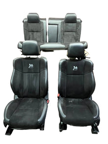 15-23 Dodge Challenger R/T Scat Pack Black Alcantara Suede Leather Seat Set