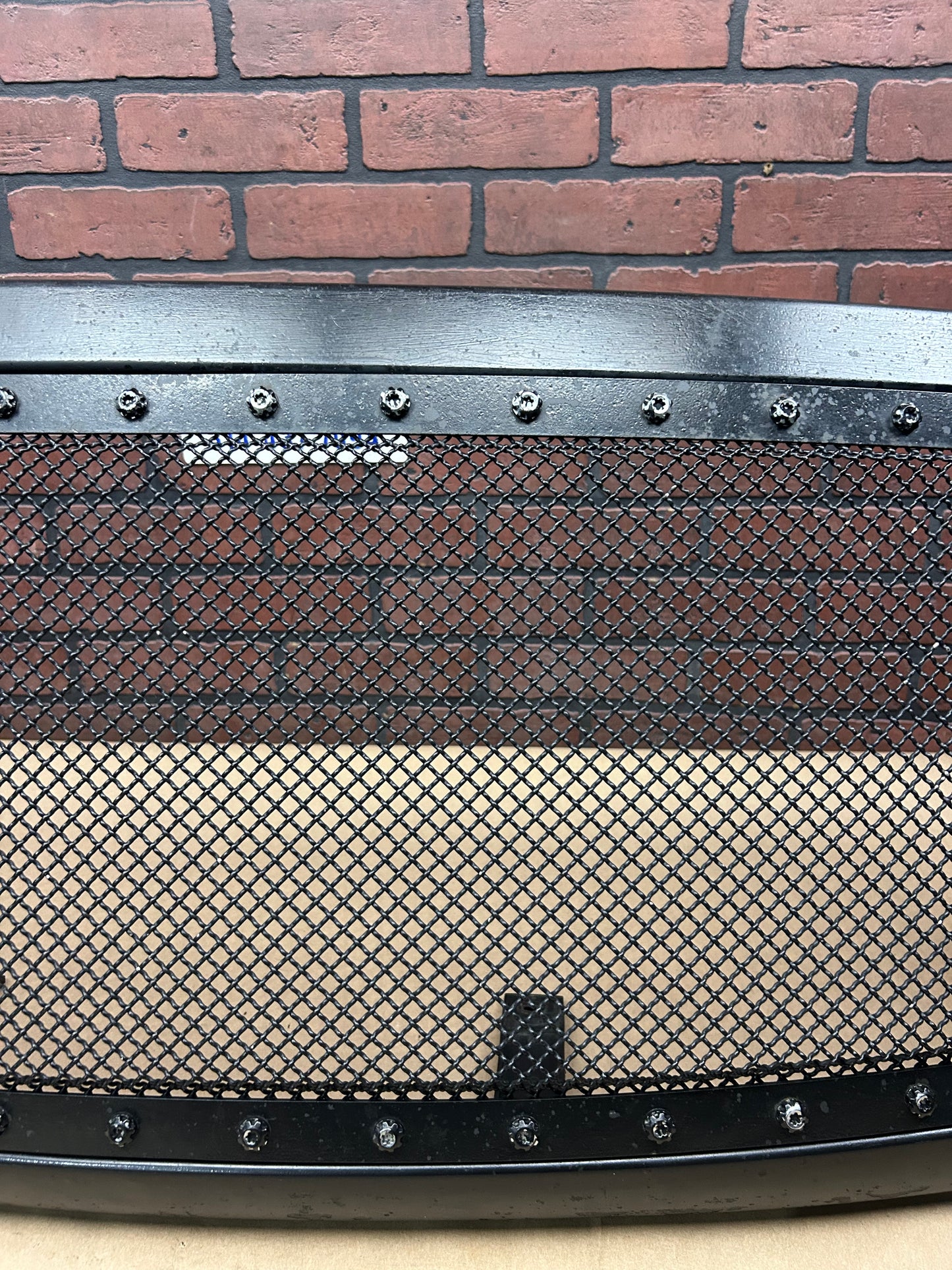 2015 Dodge Ram 1500 Front Bumper Black Mesh Rivet Grill Grille Assembly