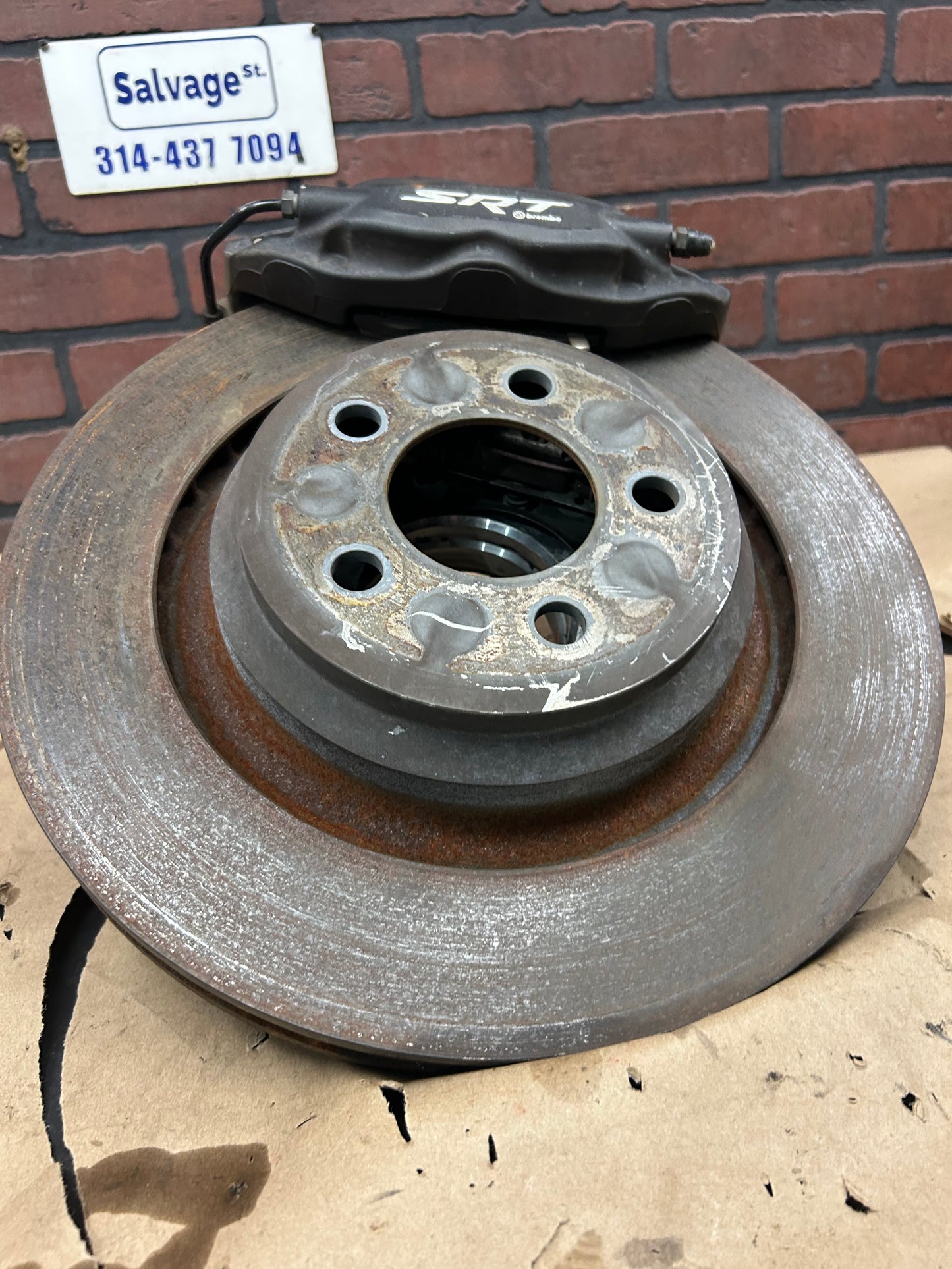 15-23 Dodge Charger Challenger Scat Pack Left Rear Spindle Knuckle Rotor Brake