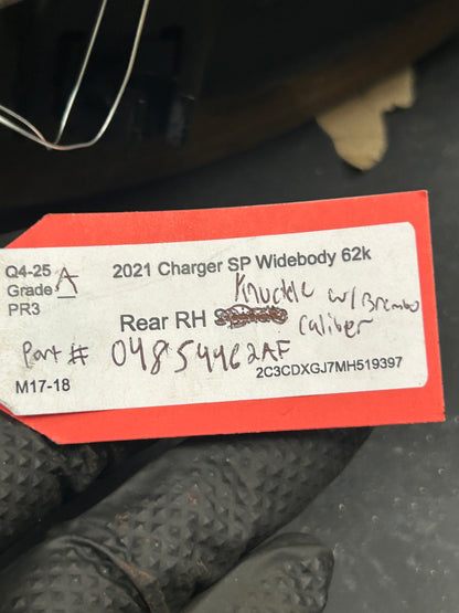 15-23 Dodge Charger Challenger Scat Pack Right Rear Spindle Knuckle Rotor Brake