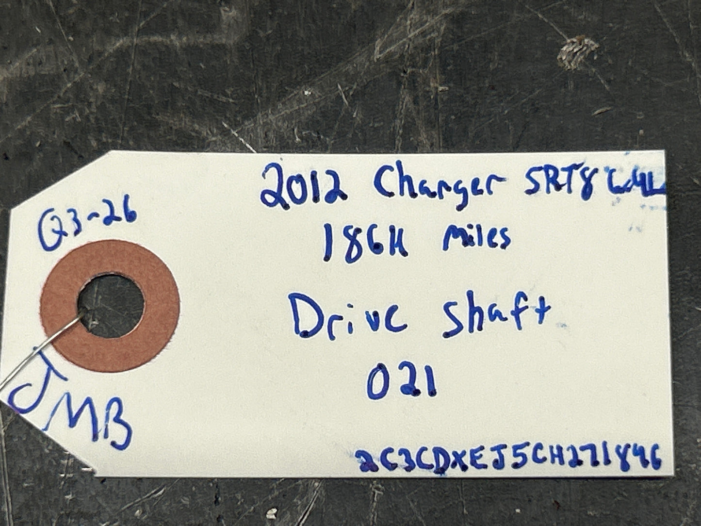 2012 Dodge Charger SRT8 6.4L Driveshaft Drive Shaft Automatic OEM 5038864AD
