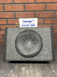 KICKER Bass Station 10in Enclosed Audio Subwoofer Built in 100Watt AMP 11PT250