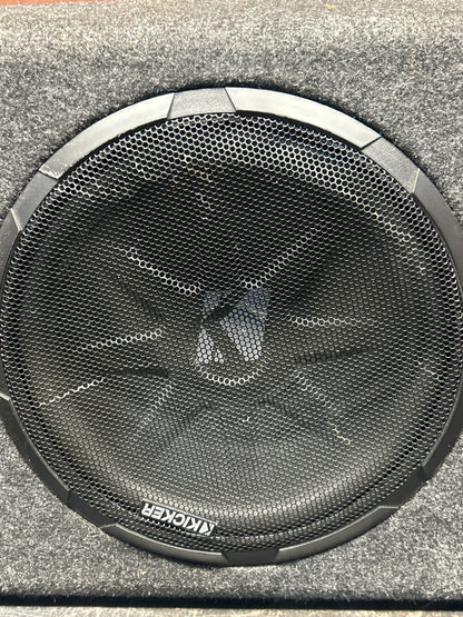 KICKER Bass Station 10in Enclosed Audio Subwoofer Built in 100Watt AMP 11PT250