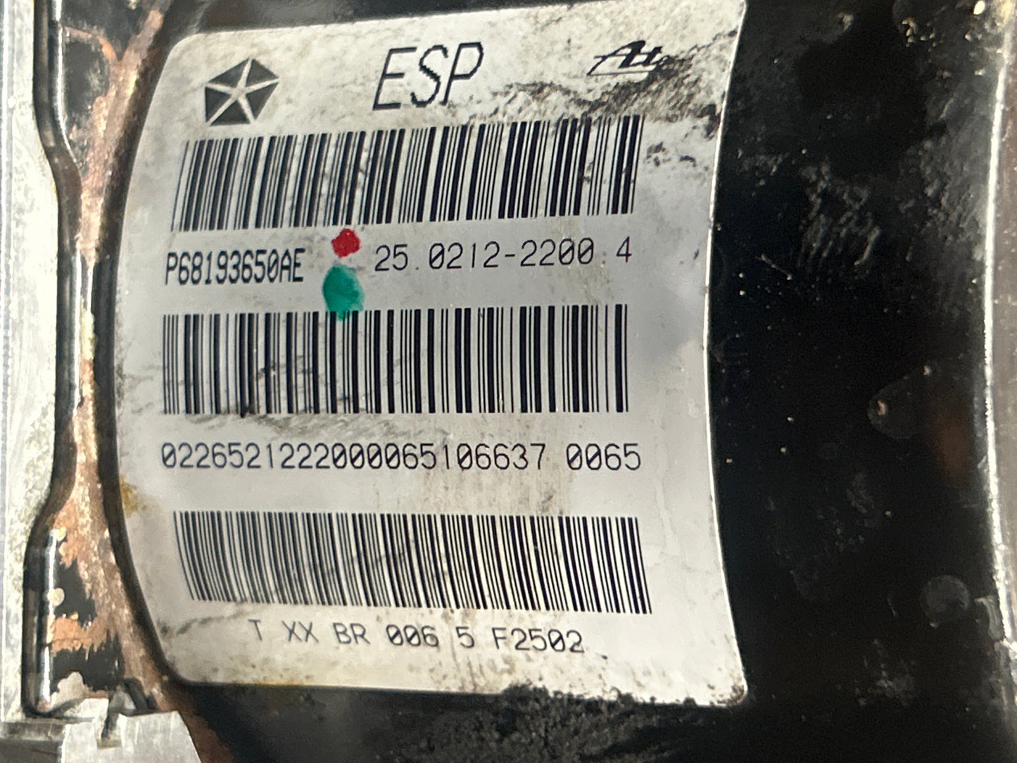 2014-16 Dodge Truck 1500 ABS Anti-lock Brake Module ABS Pump 68193650AE OEM