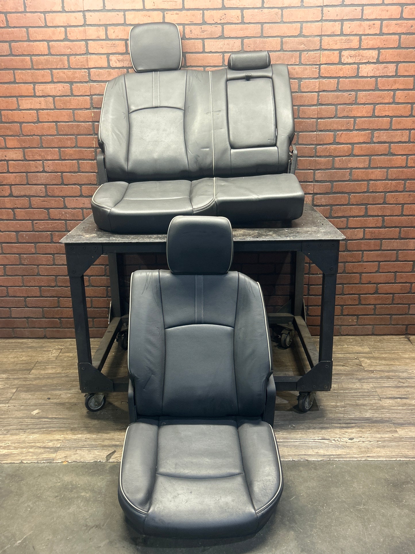 2013-2018 Ram 1500 Laramie Limited Rear Back Seat Set Tan Stitching OEM