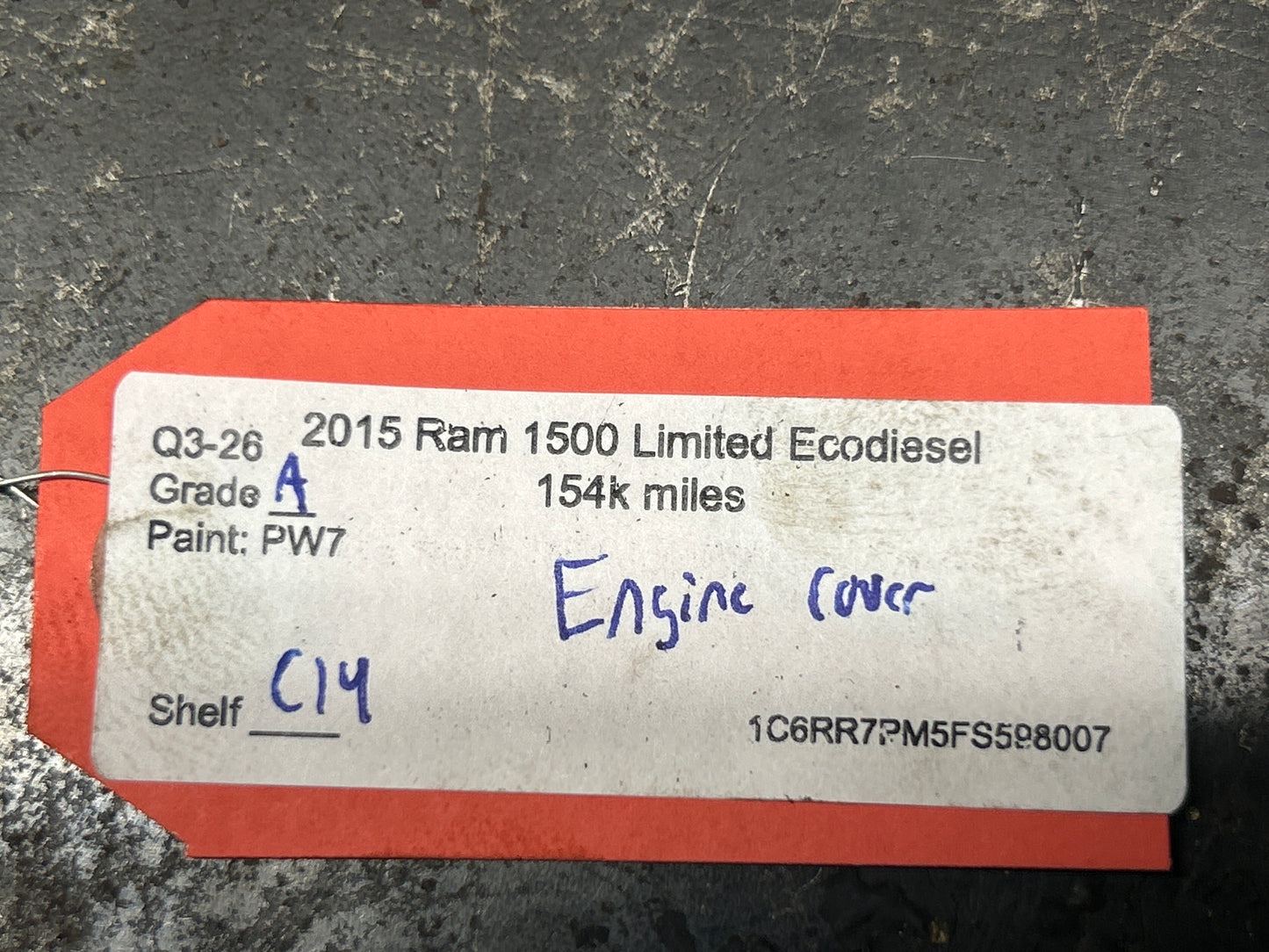 2014-2019 DODGE RAM 1500 3.0 TURBO DIESEL ENGINE MOTOR COVER 04627866AB