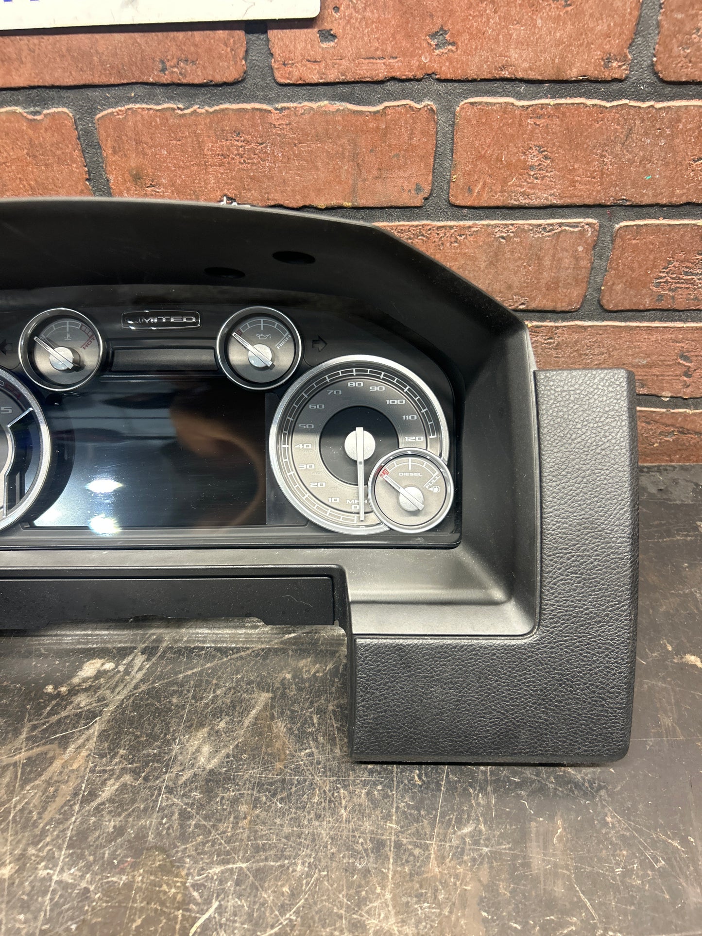 2015 Dodge Ram 1500 3.0L Ecodiesel DIESEL Gauge Cluster and Bezel Cover OEM