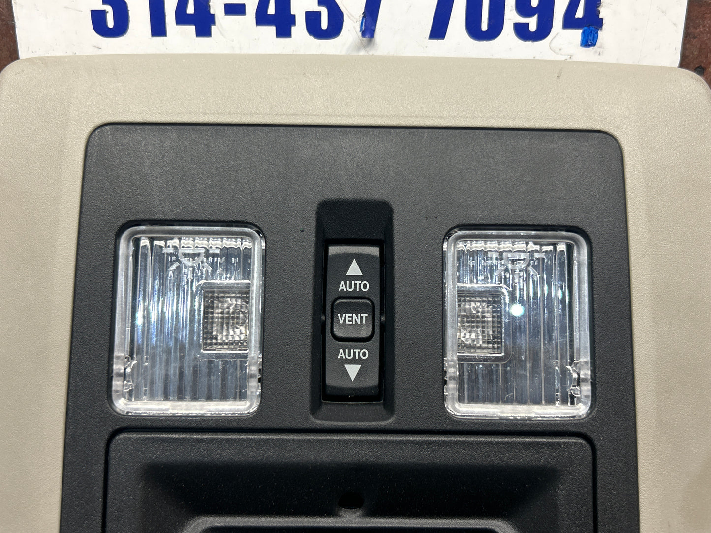 2013-2024 RAM 1500-3500 OEM OVERHEAD CONSOLE BEZEL DOME LIGHT COMPASS HOMELINK