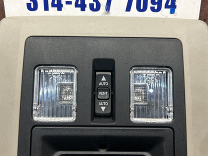 2013-2024 RAM 1500-3500 OEM OVERHEAD CONSOLE BEZEL DOME LIGHT COMPASS HOMELINK