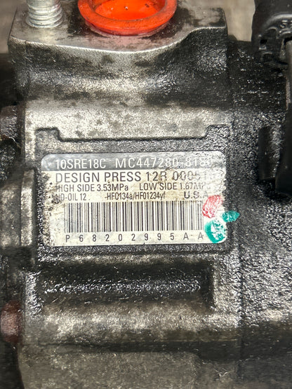 2014-2018 Dodge Ram 1500 3.0 Eco Diesel AC Compressor P68202995AA OEM