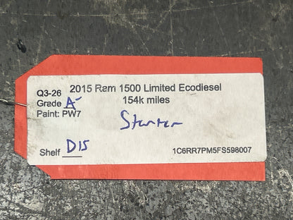 2014-2023 Ram 1500 3.0L Ecodiesel Engine Starter Motor OEM 68080460AA